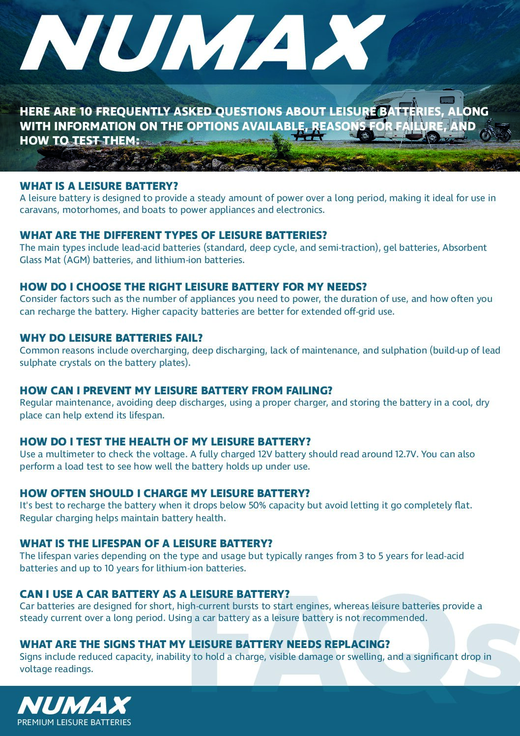 Numax Leisure FAQs