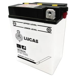 LUCAS 6V MOTORCYCLE BATTERY WITH ACID PACK
