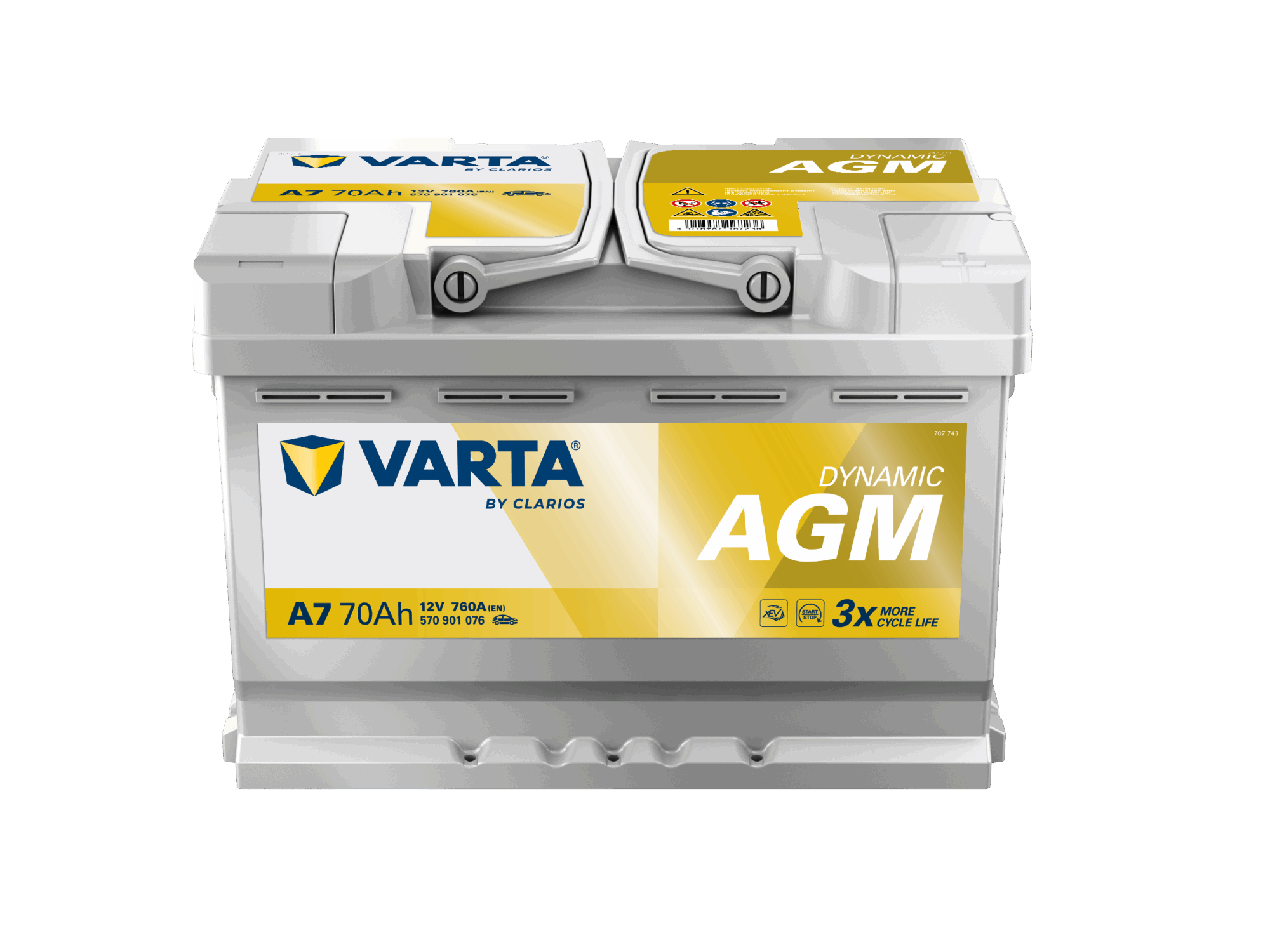 VARTA START STOP AGM 570901076