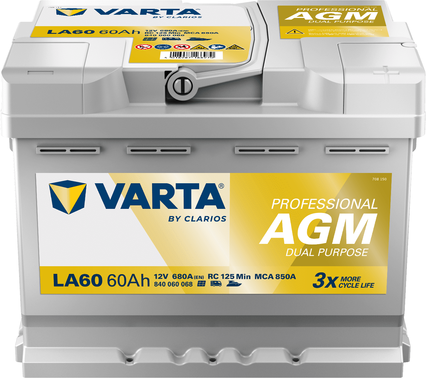 VARTA PROFESSIONAL DUAL PURPOSE AGM 840060068